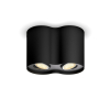 Philips Hue Pillar opbouwspot zwart | White Ambiance | 2 spots | incl. dimmer switch  LPH01547 - 2