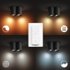 Philips Hue Pillar opbouwspot zwart | White Ambiance | 2 spots | incl. dimmer switch  LPH01547 - 5
