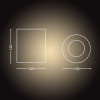 Philips Hue Pillar opbouwspot zwart | White Ambiance | incl. dimmer switch  LPH01543 - 9