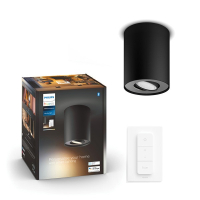 Philips Hue Pillar opbouwspot zwart | White Ambiance | incl. dimmer switch  LPH03708
