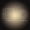 Philips Hue Pillar opbouwspot zwart | White Ambiance | incl. dimmer switch  LPH03708 - 4