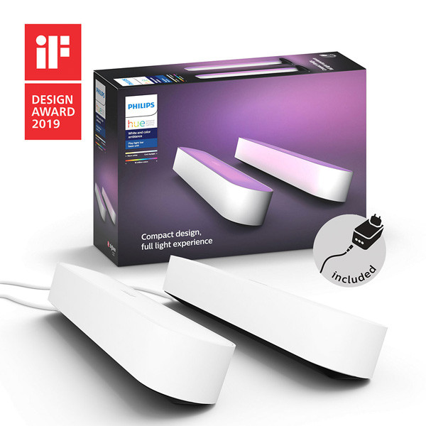 Philips Hue Play lichtbalk wit | White en Color Ambiance | 2 stuks | Basisset  LPH01490 - 1