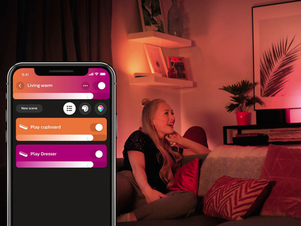 Philips Hue Play lichtbalk zwart | White en Color Ambiance | 2 stuks | Basisset  LPH01487 - 8