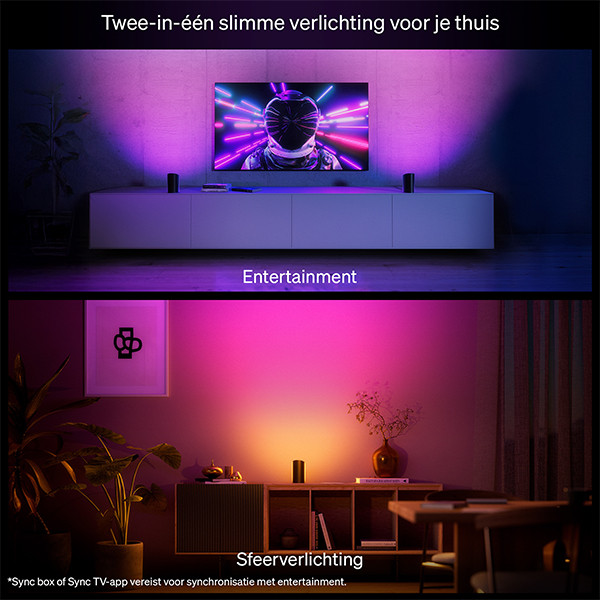 Philips Hue Play wall washer | White & Color Ambiance | Zwart | 20W LPH04052 - 5
