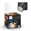 Philips Hue Runner Opbouwspot | Zwart | 1 spot | White Ambiance | incl. dimmer switch  LPH02814 - 1