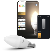 Philips Hue Slimme E14 led lamp | Kaars C39 | White | 2700K | Zigbee | 3.9W LPH05058