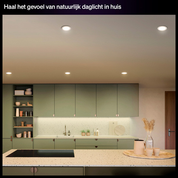 Philips Hue Slimme LED Downlight | Rond | Ø 17 cm | IP44 | White & Color Ambiance | Wit | Zigbee | 12W LPH05055 - 5