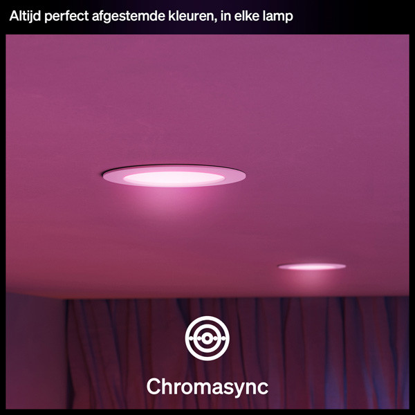 Philips Hue Slimme LED Downlight | Rond | Ø 17 cm | IP44 | White & Color Ambiance | Wit | Zigbee | 12W LPH05055 - 7
