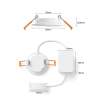 Philips Hue Slimme LED Downlight | Rond | Ø 9 cm | IP44 | White & Color Ambiance | Wit | Zigbee | 8.3W | 3 stuks LPH05053 - 10