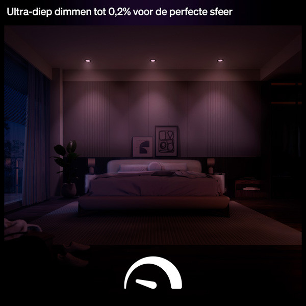 Philips Hue Slimme LED Downlight | Rond | Ø 9 cm | IP44 | White & Color Ambiance | Zwart | Zigbee | 8.3W | 3 stuks LPH05052 - 6