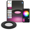 Philips Hue Slimme LED Downlight | Rond | Ø 9 cm | IP44 | White & Color Ambiance | Zwart | Zigbee | 8.3W LPH05050 - 1