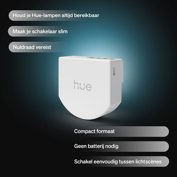 Philips Hue Slimme schakelaar | Inbouw | Zigbee | Wit LPH05066 - 2