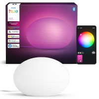 Philips Hue Slimme tafellamp E27 | Flourish | Rond | White & Color Ambiance | Zigbee | Antraciet | 6W LPH04754