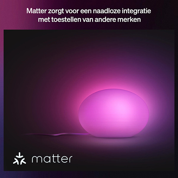 Philips Hue Slimme tafellamp E27 | Flourish | Rond | White & Color Ambiance | Zigbee | Antraciet | 6W LPH04754 - 4