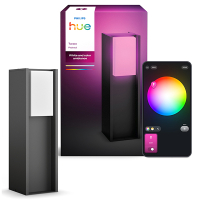 Philips Hue Slimme tuinlantaarn 40 cm | Turaco | White & Color Ambiance | IP44 | Antraciet | Zigbee | 8.1W LPH04751