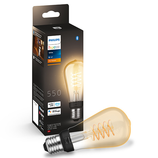 Philips Hue Smart lamp E27 | Edison ST64 | Goud | White | Zigbee | 7W (45W) LPH03641 - 1