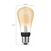 Philips Hue Smart lamp E27 | Edison ST64 | Goud | White | Zigbee | 7W (45W) LPH03641 - 3