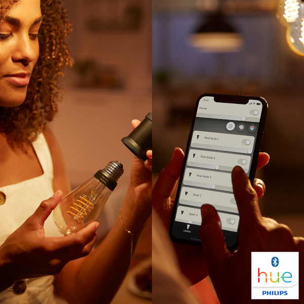 Philips Hue Smart lamp E27 | Edison ST72 | Goud | White | Zigbee | 7W (45W) LPH01616 - 5