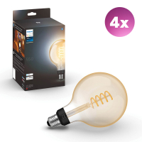 Philips Hue Smart lamp E27 | Globe G125 | Goud | White Ambiance | Zigbee | 7W (45W) | 4 stuks LPH04703