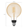 Philips Hue Smart lamp E27 | Globe G125 | Goud | White Ambiance | Zigbee | 7W (45W) LPH02738 - 3