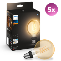 Philips Hue Smart lamp E27 | Globe G93 | Goud | White | Zigbee | 7.2W (45W) | 5 stuks LPH04684
