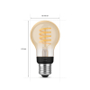 Philips Hue Smart lamp E27 | Peer A60 | Goud | White Ambiance | Zigbee | 7W (45W) | 3 stuks LPH03644 - 3