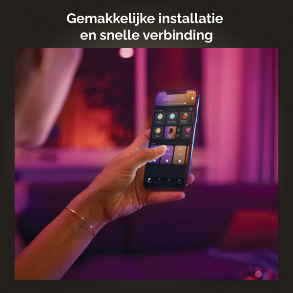 Philips Hue Smart lamp E27 | Peer A60 | Mat | White & Color Ambiance | Zigbee | 11W (75W) | 4 stuks LPH03640 - 8