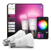 Philips Hue Smart lamp E27 | Peer A60 | Mat | White & Color Ambiance | Zigbee | 2 stuks LPH04285 - 1