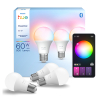 Philips Hue Smart lamp E27 | Peer A60 | Mat | White & Color Ambiance | Zigbee | 8W (60W) | 3 stuks