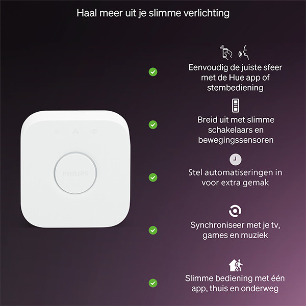Philips Hue Smart lamp E27 | Peer A60 | Mat | White & Color Ambiance | Zigbee | 8W (60W) LPH04289 - 7