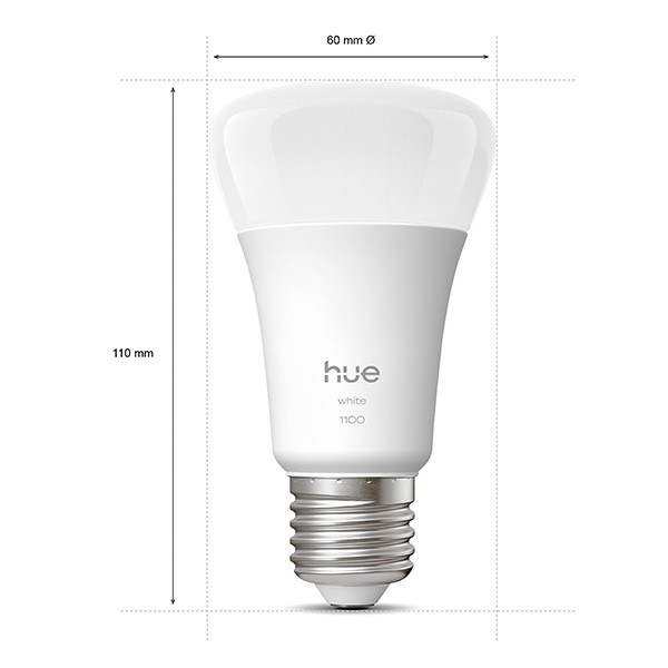 Philips Hue Smart lamp E27 | Peer A60 | Mat | White | Zigbee LPH04274 - 2