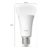 Philips Hue Smart lamp E27 | Peer A67 | Mat | White | Zigbee LPH04276 - 2