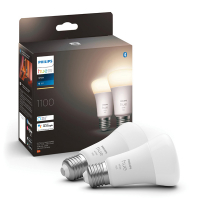 Philips Hue Smart lamp E27 | White | 1100 lumen | 9.5W | 2 stuks  LPH02729