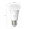 Philips Hue Smart lamp E27 | White | 800 lumen | 9W | 2 stuks  LPH02727 - 3