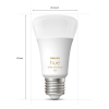 Philips Hue Smart lamp E27 | White Ambiance | 1100 lumen | 8W  LPH02717 - 3