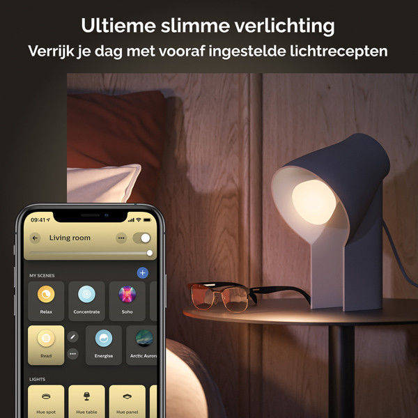 Philips Hue Smart lamp E27 | White Ambiance | 800 lumen | 6W | 2 stuks  LPH02716 - 4