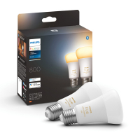 Philips Hue Smart lamp E27 | White Ambiance | 800 lumen | 6W | 2 stuks  LPH02716