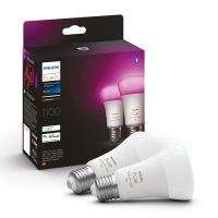 Philips Hue Smart lamp E27 | White en Color Ambiance | 1100 lumen | 9W | 2 stuks  LPH02708
