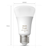 Philips Hue Smart lamp E27 | White en Color Ambiance | 1100 lumen | 9W  LPH02707 - 3