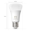 Philips Hue Smart lamp E27 | White en Color Ambiance | 1100 lumen | 9W  LPH02707 - 3
