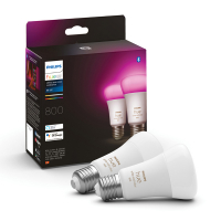Philips Hue Smart lamp E27 | White en Color Ambiance | 800 lumen | 6.5W | 2 stuks  LPH02706