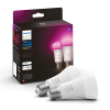 Philips Hue Smart lamp E27 | White en Color Ambiance | 800 lumen | 6.5W | 2 stuks  LPH02706 - 1