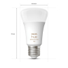 Philips Hue Smart lamp E27 | White en Color Ambiance | 800 lumen | 9W | 4 stuks  LPH03640 - 3