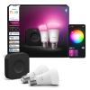 Philips Hue Smart lamp E27 starterkit | Peer A60 | Mat | White & Color Ambiance | Zigbee | 8.1W LPH04297 - 1