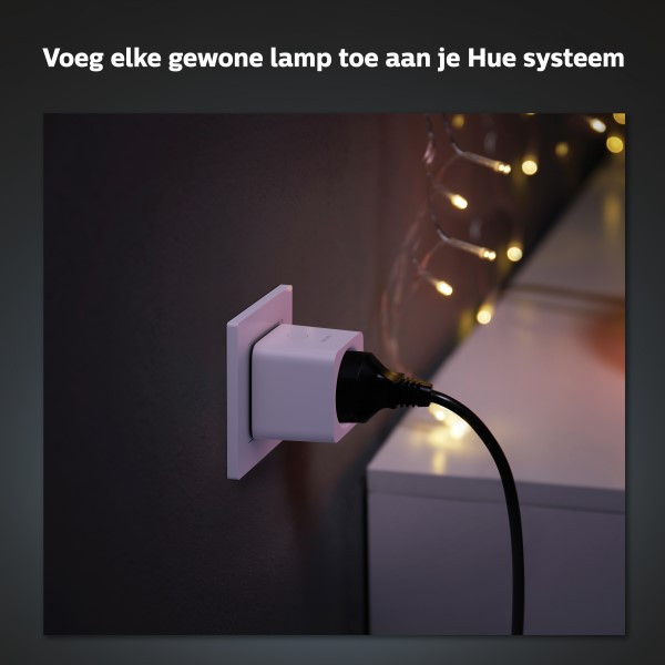 Philips Hue Smart plug | Max. 2300W | Zigbee | IP20 | Wit (NL) | 3 stuks LPH03699 - 3