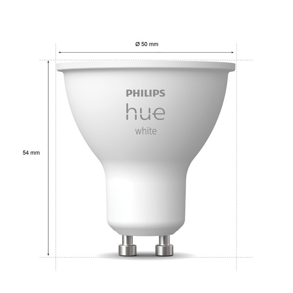 Philips Hue Spot GU10 | White | 400 lumen | 5.2W | 2 stuks  LPH02726 - 3