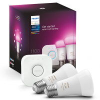 Philips Hue Starter Kit E27 | White en Color Ambiance | 2 lampen en 1 bridge  LPH03635