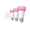Philips Hue Starter Kit E27 | White en Color Ambiance | 3 lampen en 1 bridge  LPH03636 - 2
