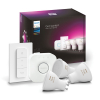 Philips Hue Starter Kit GU10 | White en Color Ambiance | 3 spots,  1 dimmer en 1 bridge  LPH02705 - 1