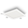 Philips Hue Surimu Plafondlamp 30x30 cm | White en Color Ambiance | Wit | 25W  LPH03361 - 10